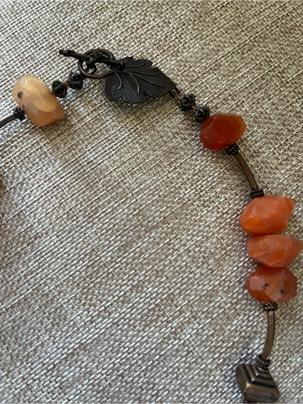 Handcrafted Carnelian Stone Necklace - Women Jewelry - Picture 5 of 7